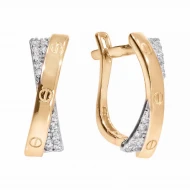Золотi Сережки з фіанітом (арт. 380256)