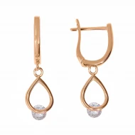 Золотi Сережки з фіанітом (арт. 380196)