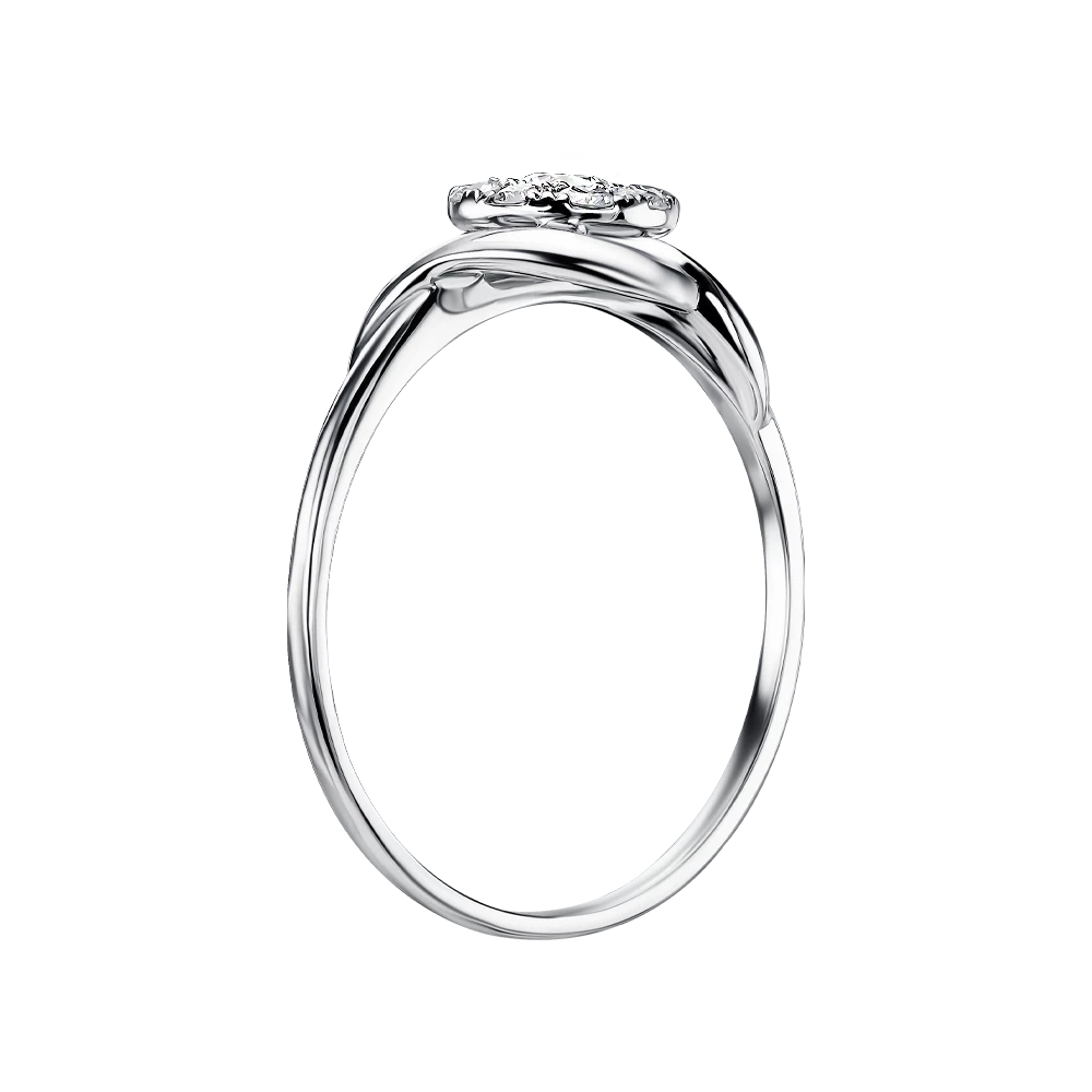 Золота каблучка з діамантами (арт. R24741-9.155-1040)