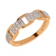 Золотое кольцо с фианитом (арт. 380423)