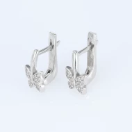Серебряные Серьги с фианитом/куб.цирконием (арт. 2814/9р-CZ)