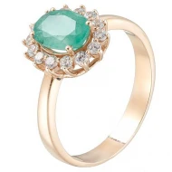Золота Каблучка зі смарагдом (арт. 11696)