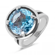 Серебряное кольцо с топазом sky blue (арт. 6-NR4398-ГТ)