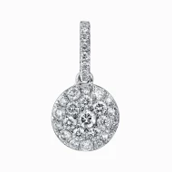 Золота підвіска з діамантами (арт. P24608-9.155-1655)