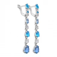 Срiбнi Сережки з кварцом (арт. 2922/9p-QLBQS)