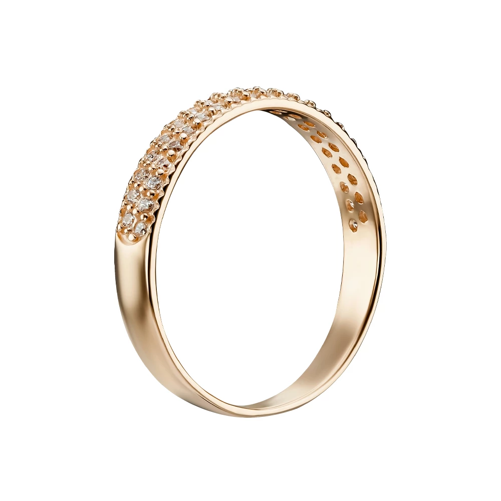 Золотое Кольцо с фианитом (арт. 380077)