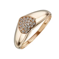 Золотое кольцо с фианитом (арт. 380662)