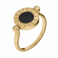 Золотое кольцо с ониксом (арт. 153352жо)