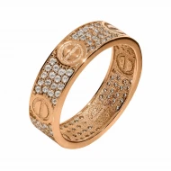 Золотое кольцо с фианитом (арт. 428320)
