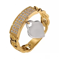 Золотое кольцо с фианитом (арт. 428300)