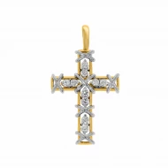 Золотой крестик с бриллиантами (арт. 705-912*)