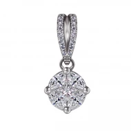 Золота підвіска з діамантами (арт. P730DWK4WC-10.155-2163)