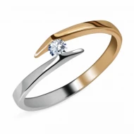 Золотое кольцо с бриллиантом (арт. 701-101)