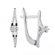Золотi сережки з діамантами (арт. 1-2200015)