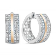 Срiбнi Сережки з куб. окс. цирконію (арт. 500427-СЗНР)