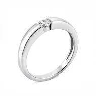 Серебряное кольцо с фианитом (арт. КК2Ф/264-17)