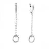 Срiбнi Сережки з куб. окс. цирконію (арт. 2215/1р-CZ)