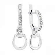 Срiбнi Сережки з куб. окс. цирконію (арт. 2197/1p-CZ)