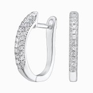 Срiбнi Сережки з куб. окс. цирконію (арт. 11 2 6118)