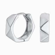 Серебряные серьги-конго (арт. 11 2 0327)