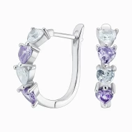 Серебряные Серьги с куб.окс.циркония (арт. 11 2 9305)