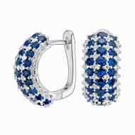 Серебряные Серьги с куб.окс.циркония (арт. 11 3 7840с)