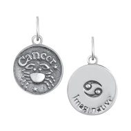 Срiбна Підвіска (арт. Кулон Зодіак Е Рак)