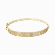 Золотой Браслет с фианитом (арт. 2902815)