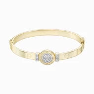 Золотой Браслет с фианитом (арт. 2902999)