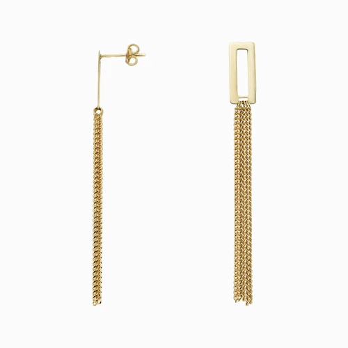 Золотые серьги-пусети (арт. 391216)