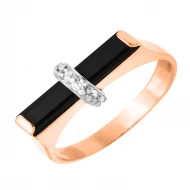 Золота Каблучка з агатом (арт. 379645)