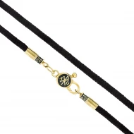 Серебряный шнурок на шею (арт. 5525/1-3Ф евро)