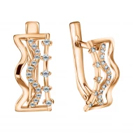 Золотi Сережки з куб. окс. цирконію (арт. СВ2181)