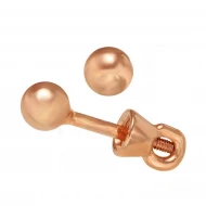 Золотые серьги-пусети (арт. 580077)