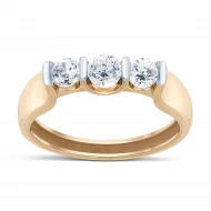 Золота Каблучка з куб. окс. цирконію (арт. 700325/1-Рр)