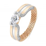 Золота Каблучка з куб. окс. цирконію (арт. 700330-Рр)