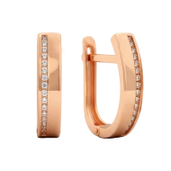 Золотi Сережки з куб. окс. цирконію (арт. 110485)