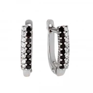 Золотые серьги с бриллиантами (арт. 2190771202)