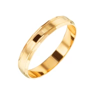 Золотое обручальное кольцо с алмазной гранью (арт. ОК276.4)