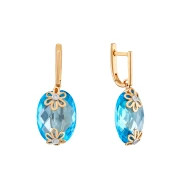 Золотые серьги с бриллиантами (арт. 119755-11.200-1318)