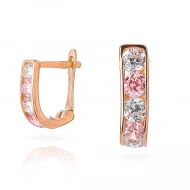 Золотi Сережки з куб. окс. цирконію (арт. 100309р)