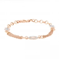 Золотий Браслет з куб. окс. цирконію (арт. 323544)