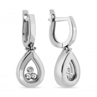 Золотые Серьги с куб.окс.циркония (арт. 101056б)