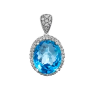 Золота підвіска з діамантами (арт. 55-110-447В-773)