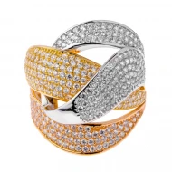 Золотое Кольцо с фианитом (арт. 417690)