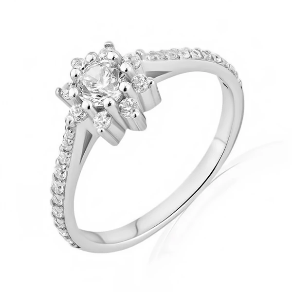 Серебряное Кольцо с фианитом (арт. 10722)