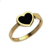 Золотое кольцо с эмалью (арт. КВ3030)