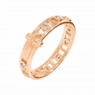 Золотое кольцо с фианитом (арт. 380105)