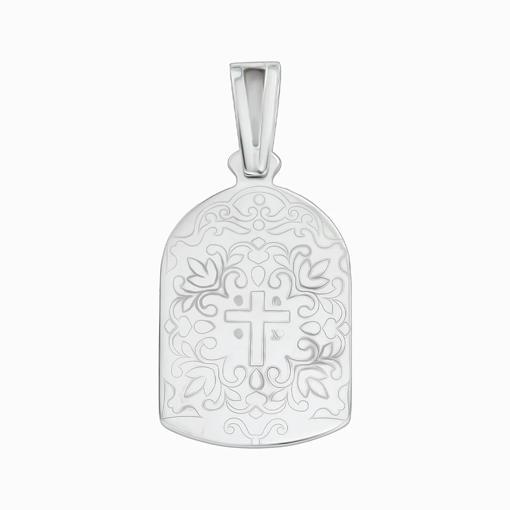 Серебряная подвеска-ладанка (арт. 2-4326.0.2)