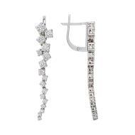 Золотые серьги с бриллиантами (арт. 6-22085)